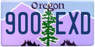 OR license plate 900EXD
