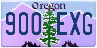 OR license plate 900EXG