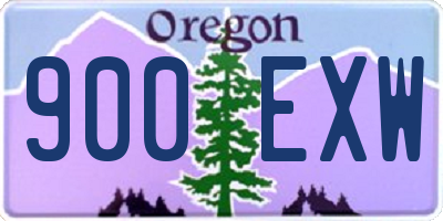 OR license plate 900EXW