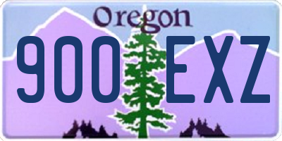 OR license plate 900EXZ