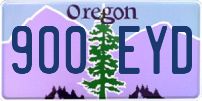 OR license plate 900EYD