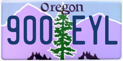 OR license plate 900EYL