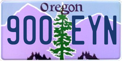OR license plate 900EYN