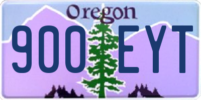 OR license plate 900EYT