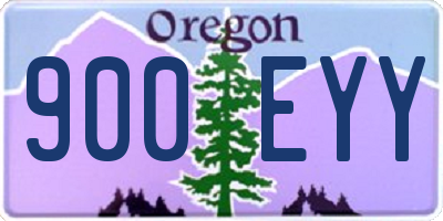 OR license plate 900EYY