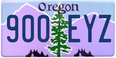 OR license plate 900EYZ