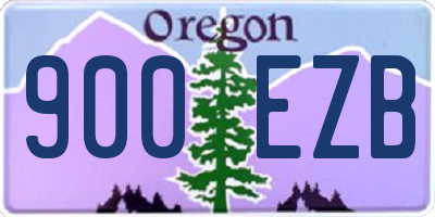 OR license plate 900EZB