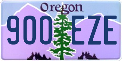 OR license plate 900EZE
