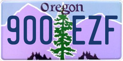 OR license plate 900EZF
