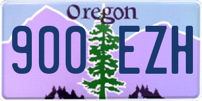 OR license plate 900EZH
