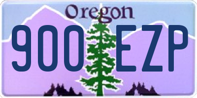 OR license plate 900EZP