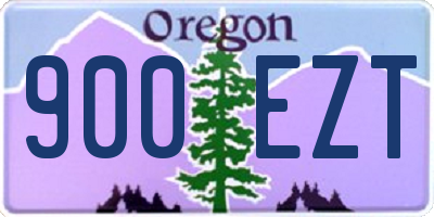 OR license plate 900EZT