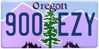 OR license plate 900EZY