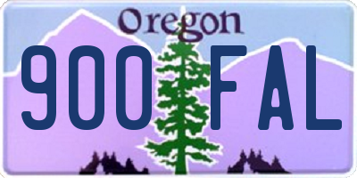 OR license plate 900FAL