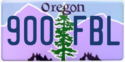 OR license plate 900FBL