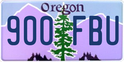 OR license plate 900FBU