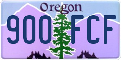 OR license plate 900FCF