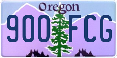 OR license plate 900FCG