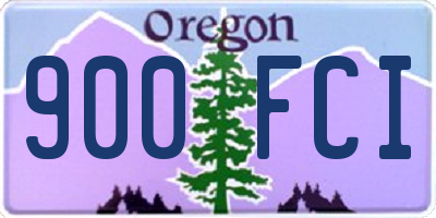 OR license plate 900FCI
