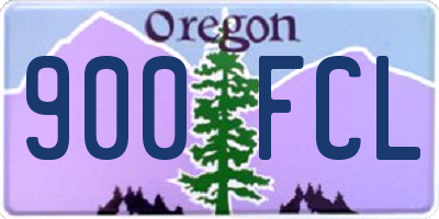 OR license plate 900FCL