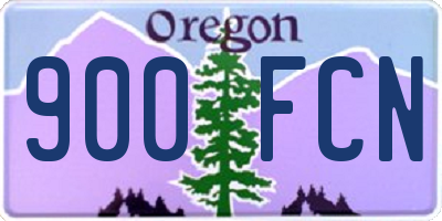 OR license plate 900FCN