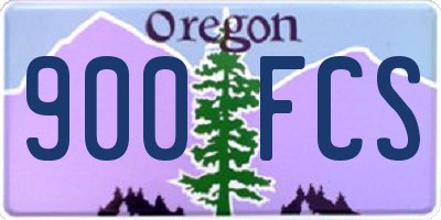 OR license plate 900FCS