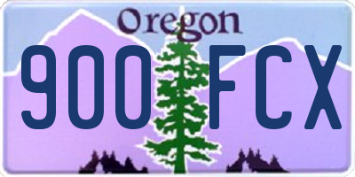 OR license plate 900FCX
