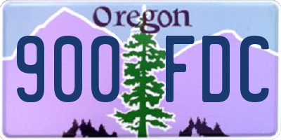 OR license plate 900FDC