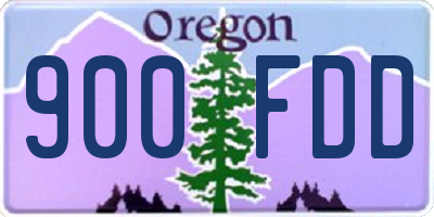 OR license plate 900FDD