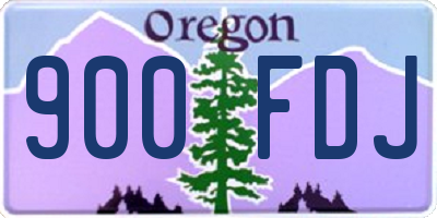 OR license plate 900FDJ