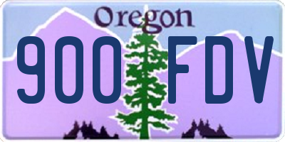 OR license plate 900FDV