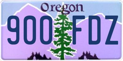 OR license plate 900FDZ