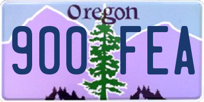 OR license plate 900FEA