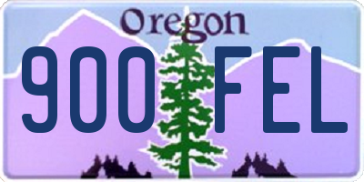 OR license plate 900FEL