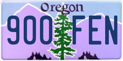 OR license plate 900FEN