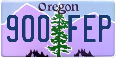 OR license plate 900FEP