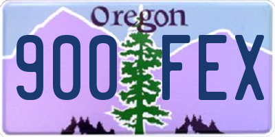 OR license plate 900FEX