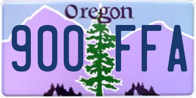 OR license plate 900FFA