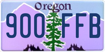 OR license plate 900FFB