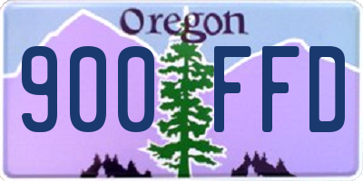 OR license plate 900FFD
