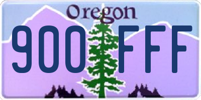 OR license plate 900FFF