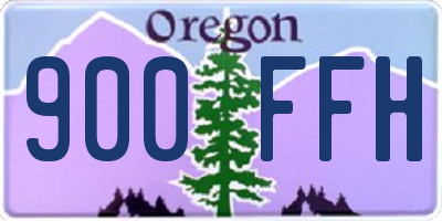 OR license plate 900FFH