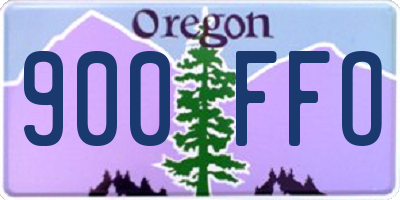 OR license plate 900FFO