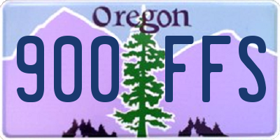 OR license plate 900FFS