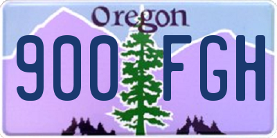 OR license plate 900FGH