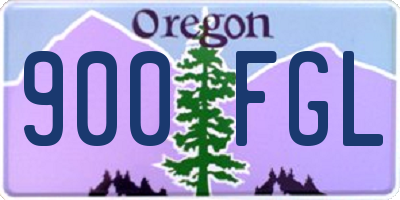 OR license plate 900FGL