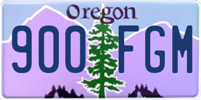 OR license plate 900FGM