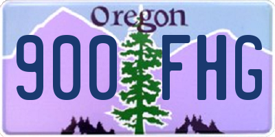 OR license plate 900FHG
