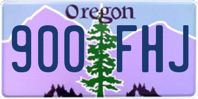OR license plate 900FHJ