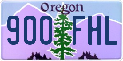 OR license plate 900FHL